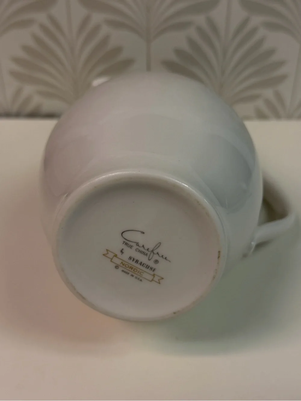 Vintage Carefree True China Nordic Syracuse Atomic Pattern Coffee Pot No Lid
